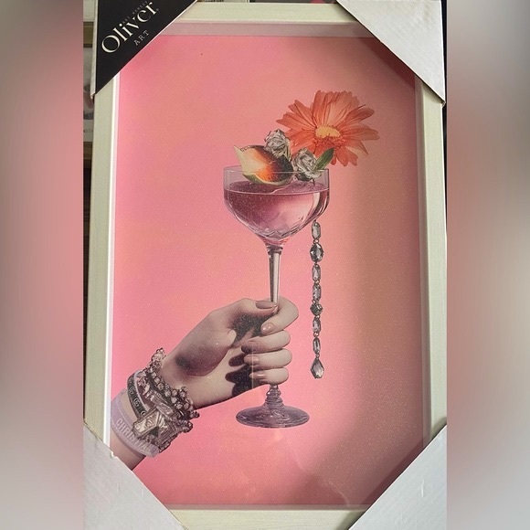 Framed Art Luxury Fashion Bracelet and Diamond Cocktail - Picture 4 of 5